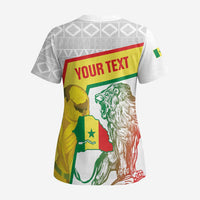 Personalized Senegal Football Scrub Top 2026 Come On Lions de la Teranga - Wonder Print Shop