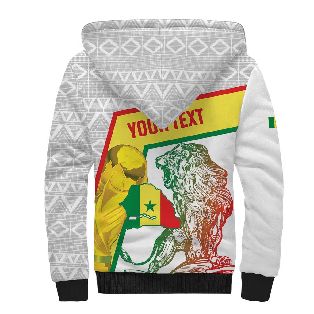 Personalized Senegal Football Sherpa Hoodie 2026 Come On Lions de la Teranga - Wonder Print Shop