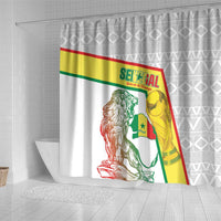 Senegal Football Shower Curtain 2026 Come On Lions de la Teranga - Wonder Print Shop