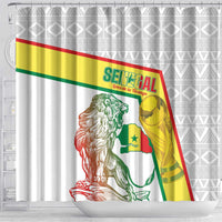 Senegal Football Shower Curtain 2026 Come On Lions de la Teranga - Wonder Print Shop