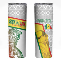 Personalized Senegal Football Skinny Tumbler 2026 Come On Lions de la Teranga - Wonder Print Shop