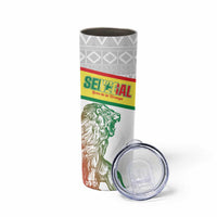 Personalized Senegal Football Skinny Tumbler 2026 Come On Lions de la Teranga - Wonder Print Shop