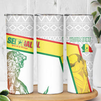 Personalized Senegal Football Skinny Tumbler 2026 Come On Lions de la Teranga - Wonder Print Shop