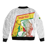 Personalized Senegal Football Sleeve Zip Bomber Jacket 2026 Come On Lions de la Teranga - Wonder Print Shop