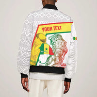 Personalized Senegal Football Sleeve Zip Bomber Jacket 2026 Come On Lions de la Teranga - Wonder Print Shop
