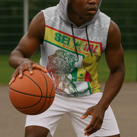 Personalized Senegal Football Sleeveless Hoodie 2026 Come On Lions de la Teranga - Wonder Print Shop