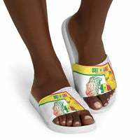 Senegal Football Slide Sandals 2026 Come On Lions de la Teranga - Wonder Print Shop