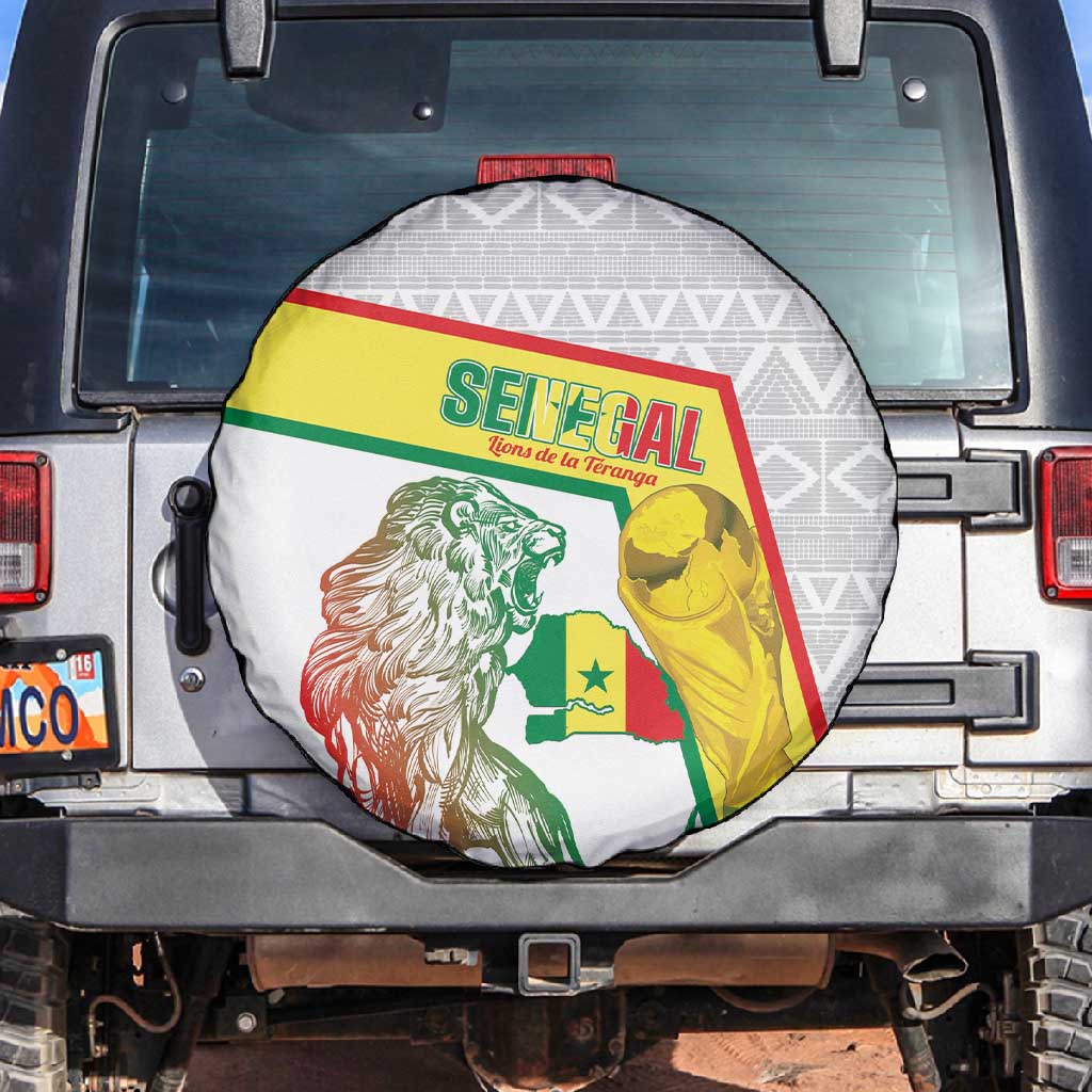 Senegal Football Spare Tire Cover 2026 Come On Lions de la Teranga - Wonder Print Shop