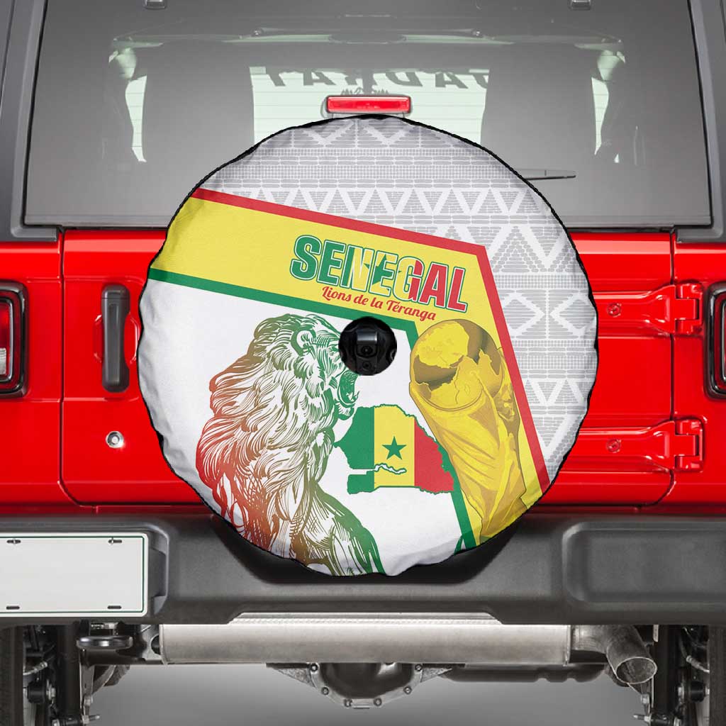 Senegal Football Spare Tire Cover 2026 Come On Lions de la Teranga - Wonder Print Shop