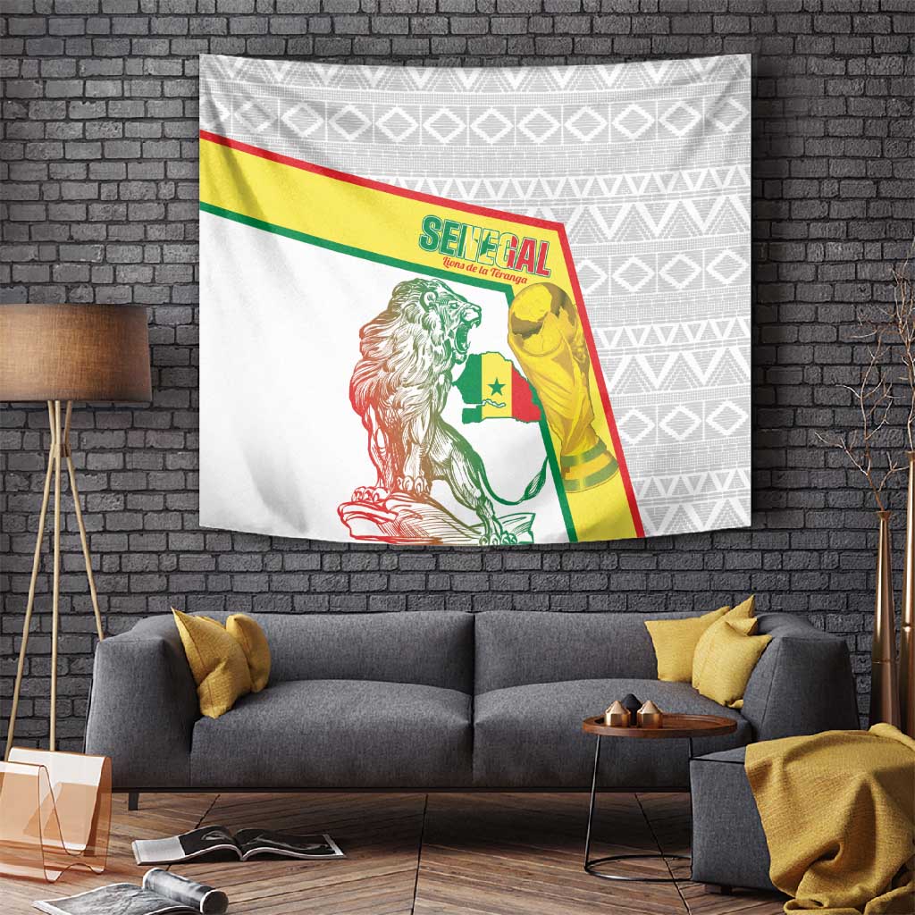 Senegal Football Tapestry 2026 Come On Lions de la Teranga - Wonder Print Shop
