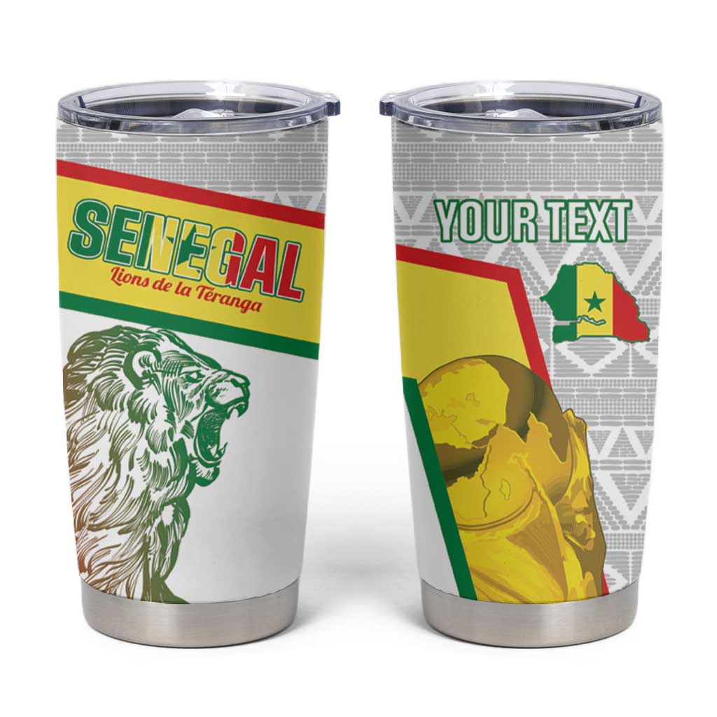 Personalized Senegal Football Tumbler Cup 2026 Come On Lions de la Teranga - Wonder Print Shop