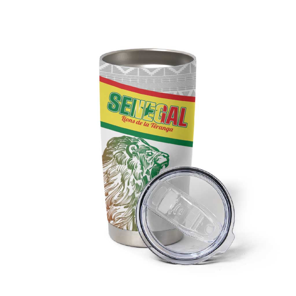 Personalized Senegal Football Tumbler Cup 2026 Come On Lions de la Teranga - Wonder Print Shop