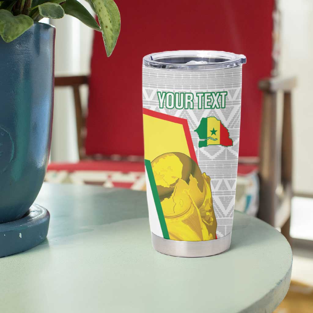 Personalized Senegal Football Tumbler Cup 2026 Come On Lions de la Teranga - Wonder Print Shop