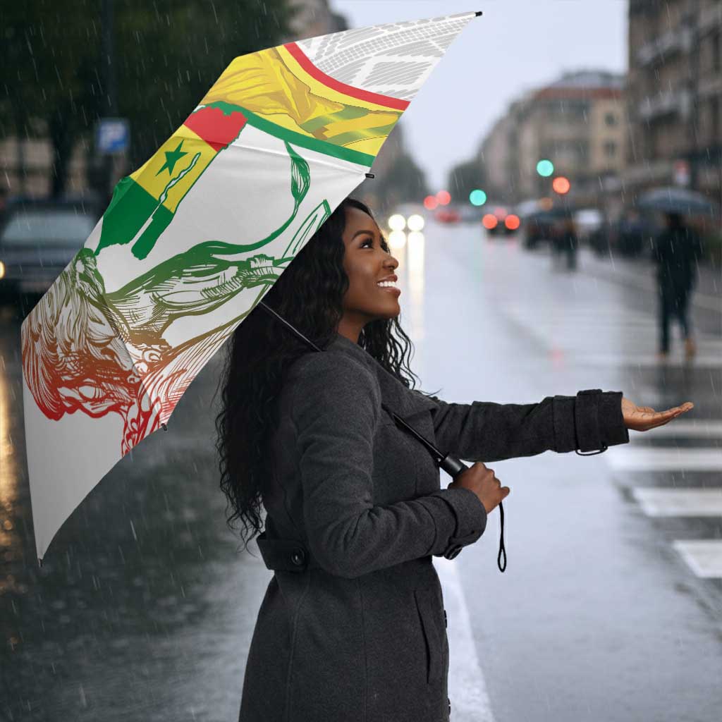 Senegal Football Umbrella 2026 Come On Lions de la Teranga - Wonder Print Shop