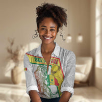 Personalized Senegal Football Women Casual Shirt 2026 Come On Lions de la Teranga - Wonder Print Shop