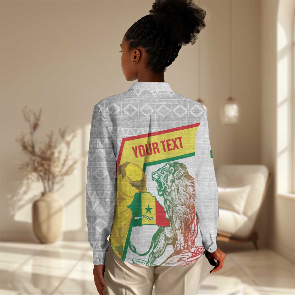 Personalized Senegal Football Women Casual Shirt 2026 Come On Lions de la Teranga - Wonder Print Shop