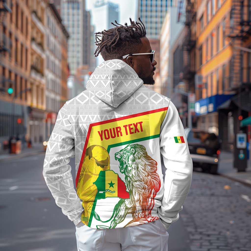 Personalized Senegal Football Zip Hoodie 2026 Come On Lions de la Teranga - Wonder Print Shop