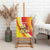 Personalized Sicilia La Trinacria Canvas Wall Art Sicilian Map Flag Color