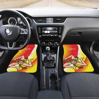 Personalized Sicilia La Trinacria Car Mats Sicilian Map Flag Color