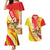 Personalized Sicilia La Trinacria Couples Matching Mermaid Dress and Hawaiian Shirt Sicilian Map Flag Color