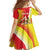 Personalized Sicilia La Trinacria Family Matching Long Sleeve Bodycon Dress and Hawaiian Shirt Sicilian Map Flag Color