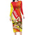 Personalized Sicilia La Trinacria Family Matching Long Sleeve Bodycon Dress and Hawaiian Shirt Sicilian Map Flag Color