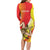 Personalized Sicilia La Trinacria Family Matching Long Sleeve Bodycon Dress and Hawaiian Shirt Sicilian Map Flag Color