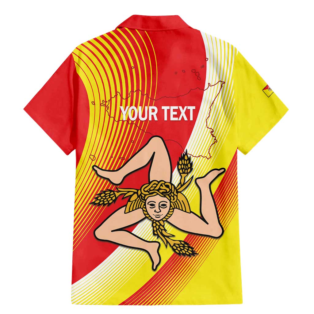 Personalized Sicilia La Trinacria Family Matching Mermaid Dress and Hawaiian Shirt Sicilian Map Flag Color