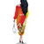 Personalized Sicilia La Trinacria Family Matching Off The Shoulder Long Sleeve Dress and Hawaiian Shirt Sicilian Map Flag Color
