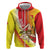 Personalized Sicilia La Trinacria Hoodie Sicilian Map Flag Color