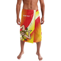 Personalized Sicilia La Trinacria Lavalava Sicilian Map Flag Color