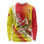 Personalized Sicilia La Trinacria Long Sleeve Shirt Sicilian Map Flag Color