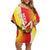 Personalized Sicilia La Trinacria Off Shoulder Short Dress Sicilian Map Flag Color