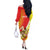 Personalized Sicilia La Trinacria Off The Shoulder Long Sleeve Dress Sicilian Map Flag Color