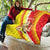Personalized Sicilia La Trinacria Quilt Sicilian Map Flag Color