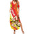 Personalized Sicilia La Trinacria Summer Maxi Dress Sicilian Map Flag Color