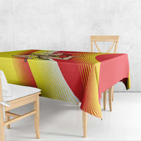 Personalized Sicilia La Trinacria Tablecloth Sicilian Map Flag Color