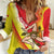 Personalized Sicilia La Trinacria Women Casual Shirt Sicilian Map Flag Color