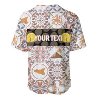 Personalized Sicilia National Symbols With Mosaic Motifs Baseball Jersey