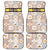Personalized Sicilia National Symbols With Mosaic Motifs Car Mats