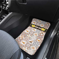 Personalized Sicilia National Symbols With Mosaic Motifs Car Mats