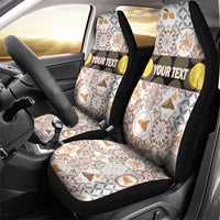 Personalized Sicilia National Symbols With Mosaic Motifs Car Seat Cover