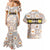 Personalized Sicilia National Symbols With Mosaic Motifs Couples Matching Mermaid Dress and Hawaiian Shirt