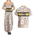 Personalized Sicilia National Symbols With Mosaic Motifs Couples Matching Summer Maxi Dress and Hawaiian Shirt