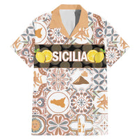 Personalized Sicilia National Symbols With Mosaic Motifs Family Matching Mermaid Dress and Hawaiian Shirt
