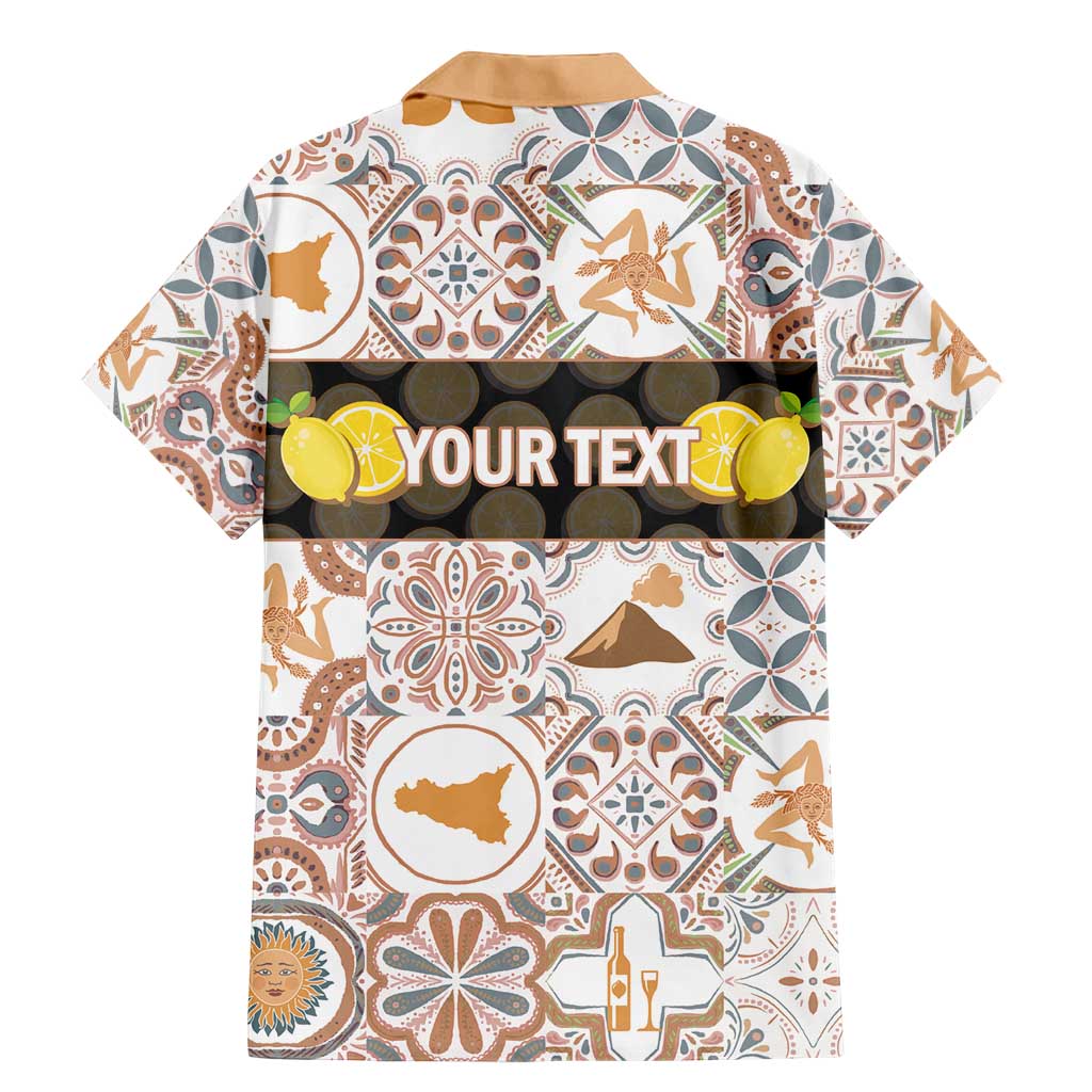 Personalized Sicilia National Symbols With Mosaic Motifs Family Matching Mermaid Dress and Hawaiian Shirt