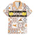 Personalized Sicilia National Symbols With Mosaic Motifs Family Matching Off The Shoulder Long Sleeve Dress and Hawaiian Shirt