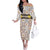 Personalized Sicilia National Symbols With Mosaic Motifs Family Matching Off The Shoulder Long Sleeve Dress and Hawaiian Shirt