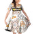 Personalized Sicilia National Symbols With Mosaic Motifs Family Matching Off Shoulder Short Dress and Hawaiian Shirt