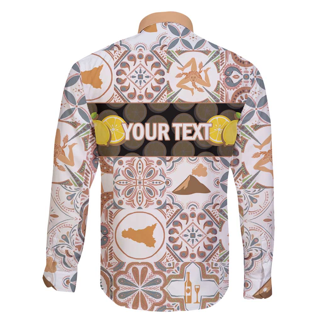 Personalized Sicilia National Symbols With Mosaic Motifs Family Matching Puletasi and Hawaiian Shirt